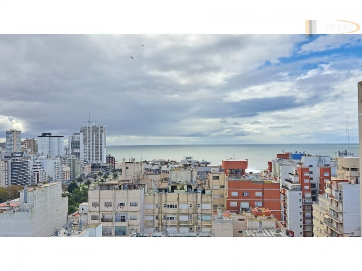 2 AMBIENTES A LA CALLE CON VISTA AL MAR Y COCHERA FIJA
