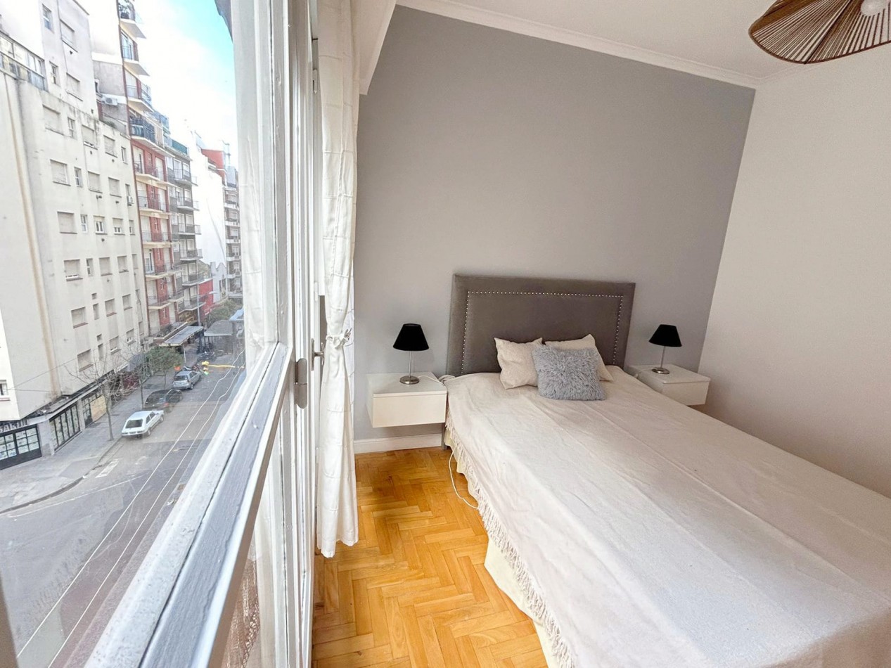2 AMBIENTES AL FRENTE CON BALCON FRANCES EN EXCELENTE UBICACION