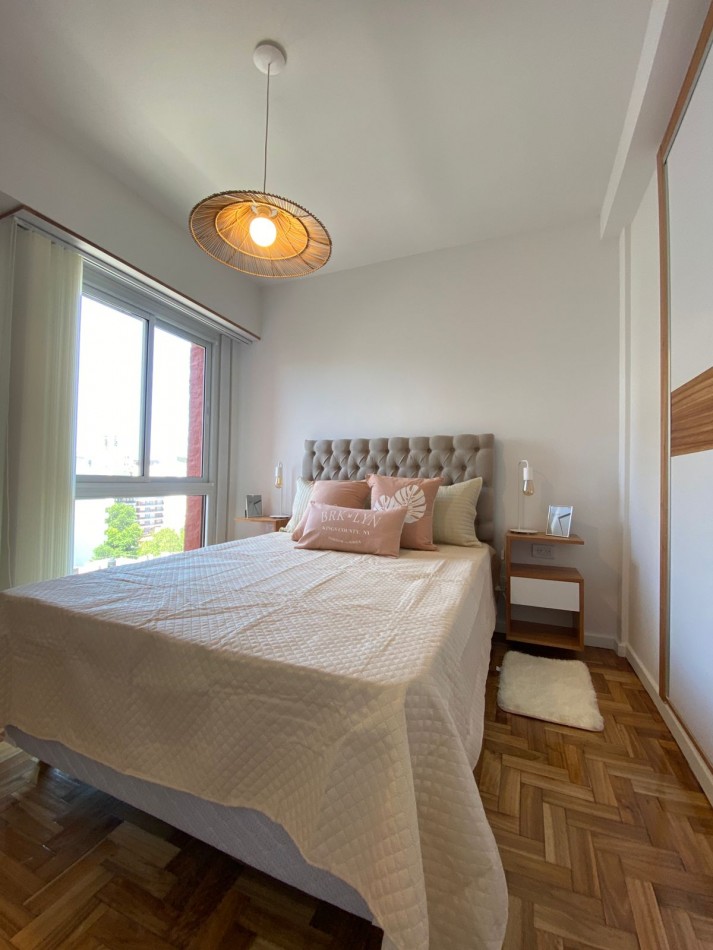 Elegante 3 Ambientes Amoblado con Balcon y Vista a la Calle