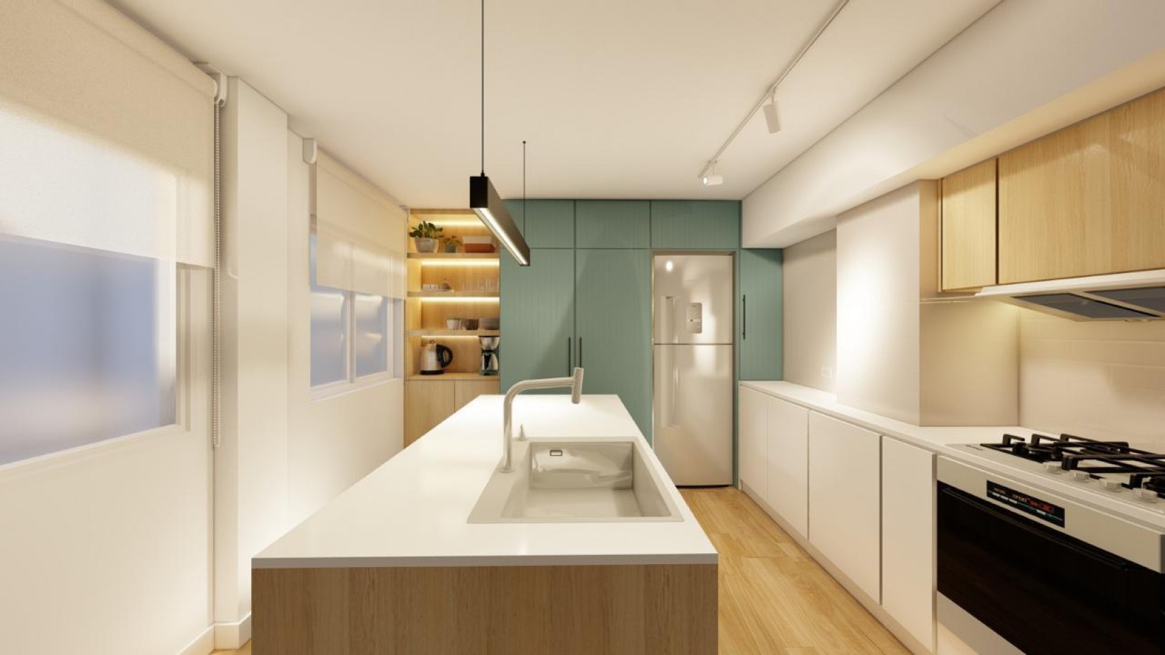 DEPARTAMENTO SEMIPISO 3 AMB. CON BALCON A LA CALLE - ZONA PLAZA MITRE - AMOBLADO