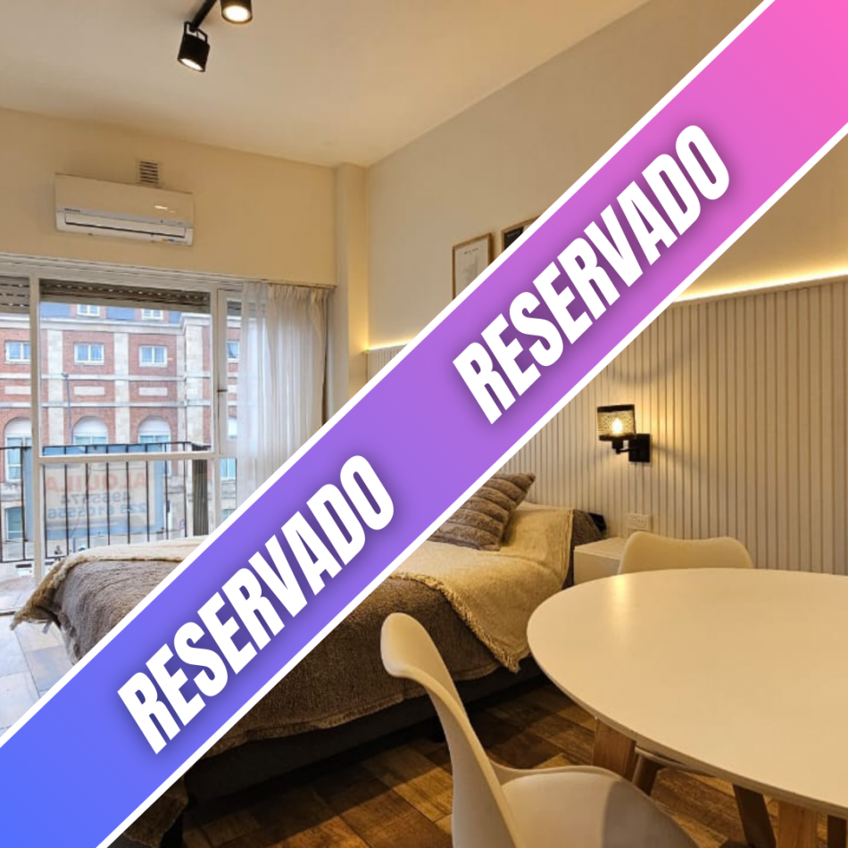 MONOAMBIENTE MODERNO CON BALCON FRENTE AL HOTEL PROVINCIAL