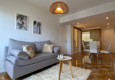 Elegante 3 Ambientes Amoblado con Balcon y Vista a la Calle